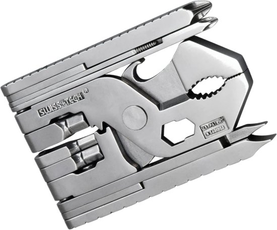 מולטיטול רב תכליתי עם 22 פונקציות SWISS+TECH Micro-Max Extreme - צבע כסוף