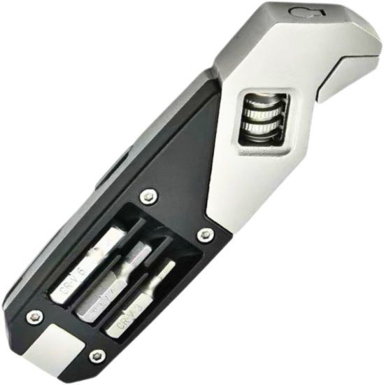 מולטיטול רב תכליתי עם 7 פונקציות SWISS+TECH X-Drive – צבע שחור / כסוף