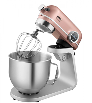 מיקסר מקצועי עם צג דיגיטלי 5.2 ליטר 8 מהירויות Fakir 800W – צבע ורוד/זהוב