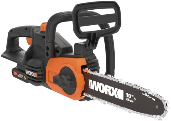 מסור שרשרת נטען 25 ס''מ 20V + סוללת 2.0Ah + מטען Worx WG322E