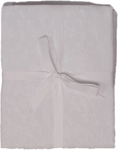 מפת שולחן בגודל 155X250 ס''מ דגם Sigal מבית אריגי גד - צבע לבן