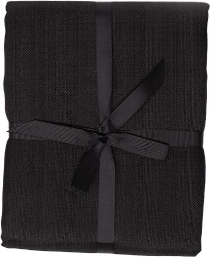 מפת שולחן בגודל 155X450 ס''מ דגם Linen מבית אריגי גד - צבע שחור