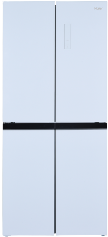 מקרר 4 דלתות מקפיא תחתון 421 ליטר אינוורטר Haier HRF-4494FWR - זכוכית לבנה - אחריות יבואן רשמי ניופאן