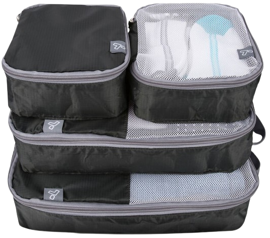 סט 4 ארגוניות לטיולים ולבית Travelon - צבע שחור