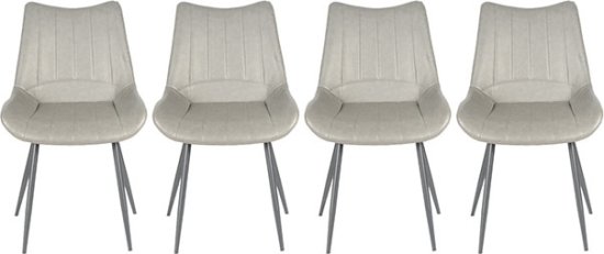 סט 4 כיסאות לפינת האוכל דגם Capri מבית Brand Direct - צבע אפור