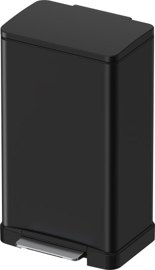 פח אשפה מלבני 50 ליטר למטבח Java - צבע שחור