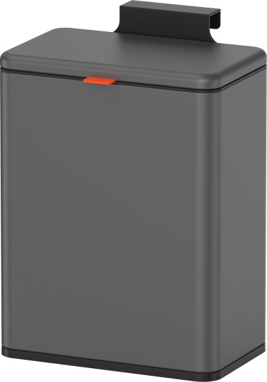 פח אשפה נתלה 8 ליטר עם מכסה Java - צבע אפור