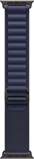רצועת Alpine Loop לשעון Apple Watch 49mm צבע Navy - Black Titanium Finish - מידה Large