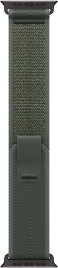 רצועת Trail Loop לשעון Apple Watch 49mm צבע Green - Black Titanium Finish - מידה M / L