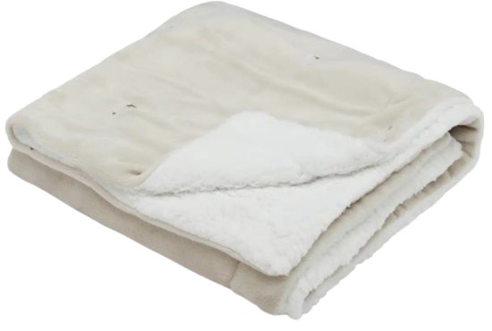 שמיכת פליס חורפית עם רקמה מידה S מבית Nino - אווזה