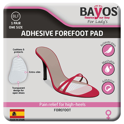 Bayos - זוג רפידות ג’ל לכרית כף הרגל - One Size