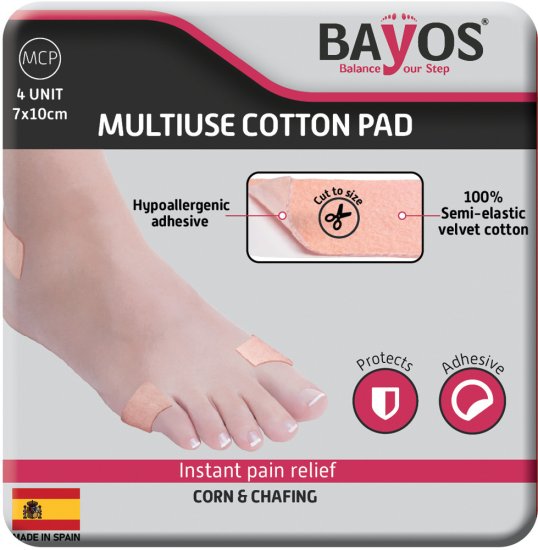 Bayos - מדבקות כותנה רב שימושיות - 4 יחידות