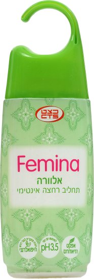 Femina - אלוורה תחליב רחצה אינטימי - בנפח 220 מ''ל