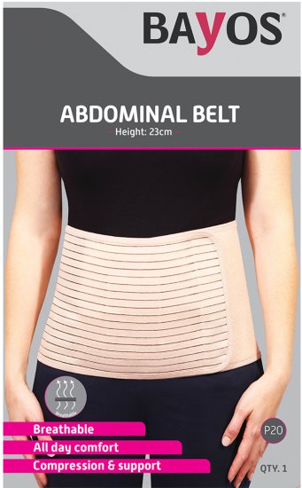 Bayos - חגורת בטן אוורירית 23 ס''מ - מידה L – תמונה 3