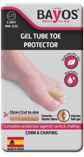 Bayos - שרוול ג’ל מרופד לאצבעות - אורך 15 ס''מ – תמונה 3