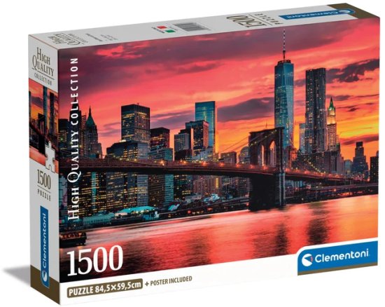 פאזל 1500 חלקים מבית Clementoni - הנהר המזרחי בשעת בין ערביים – תמונה 3