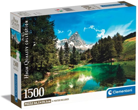 פאזל 1500 חלקים מבית Clementoni - האגם הכחול – תמונה 3