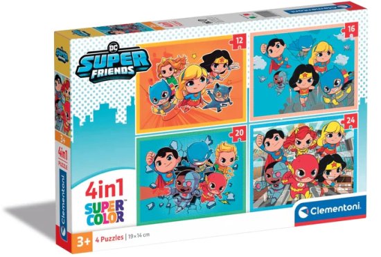 4 פאזלים צבעוניים מבית Clementoni - סופר חברים DC – תמונה 3