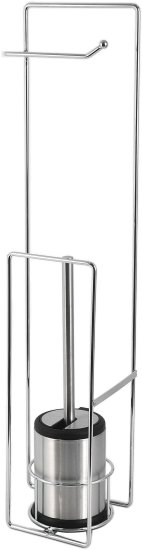 מעמד לנייר טואלט + מברשת אסלה מבית Aquila - צבע כרום – תמונה 3