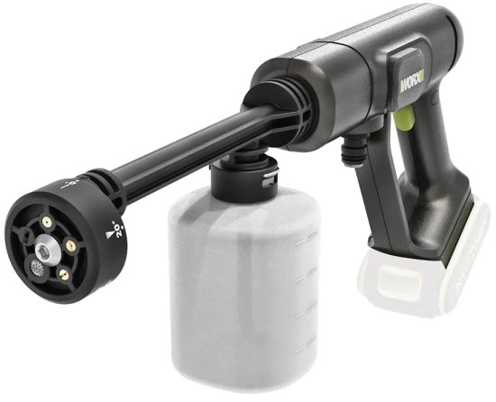 מכשיר שטיפה בלחץ נטען 20V + אביזרים Worx - גוף בלבד ללא סוללה וללא מטען – תמונה 3