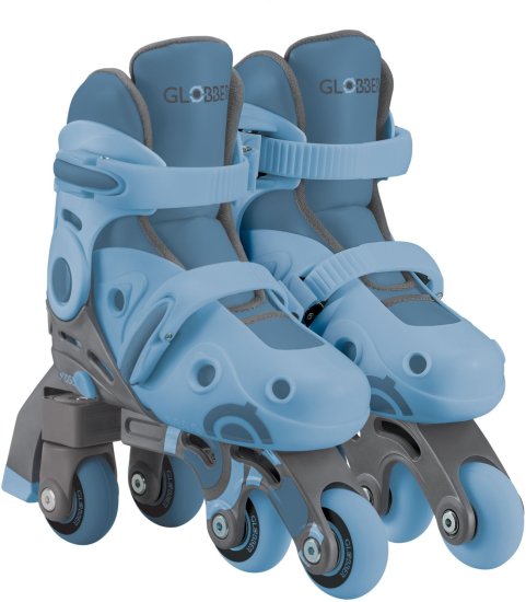 גלגיליות Globber Learning Skates 2 In 1 - צבע כחול אוכמניות - מידה S/M