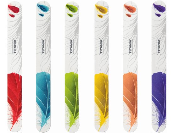 מארז 2 פצירות 2 משטחים באורך 17.8 ס''מ מבית Titania - צבע אקראי