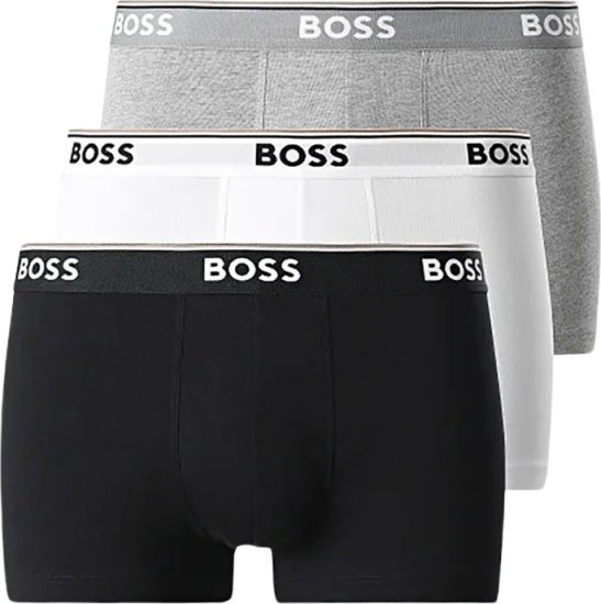 מארז 3 תחתוני בוקסר לגברים Hugo Boss - מידה M - צבע שחור