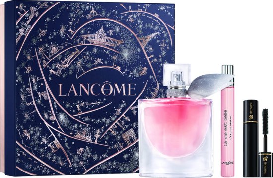מארז בושם לאישה 50 מ''ל Lancome La Vie Est Belle או דה פרפיום E.D.P + בושם 10 מ''ל + קרם גוף 50 מ''ל