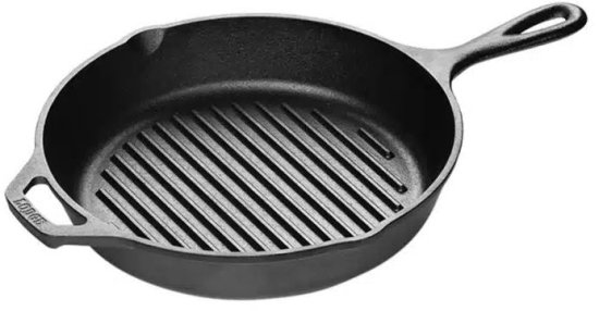 מחבת פסים מברזל יצוק 26 ס''מ מבית LODGE