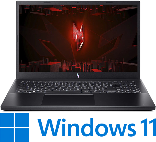 מחשב נייד גיימינג Acer Nitro V15 ANV15-51-59YP - צבע Obsidian Black - שלוש שנות אחריות יבואן רשמי