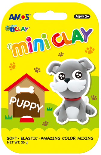 מיני ערכת חימר קל AMOS iCLAY - כלב