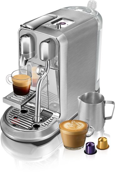 מכונת קפה Nespresso Creatista Plus J520 - צבע נירוסטה - שנה אחריות יבואן רשמי