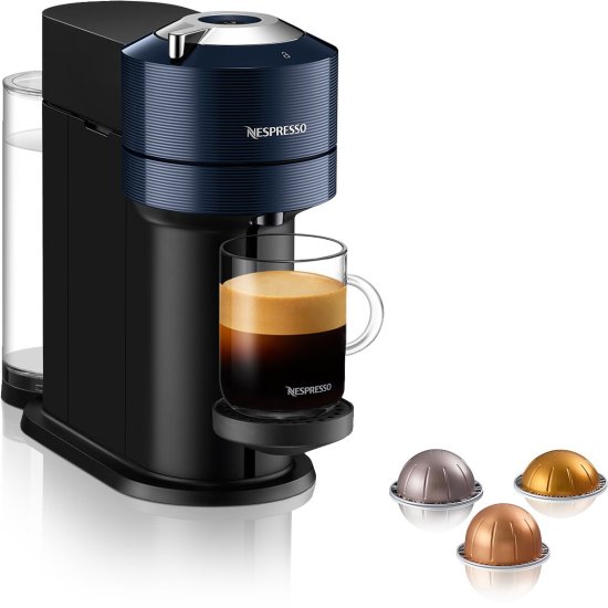 מכונת קפה Nespresso Vertuo Next - צבע כחול כהה - שנה אחריות יבואן רשמי