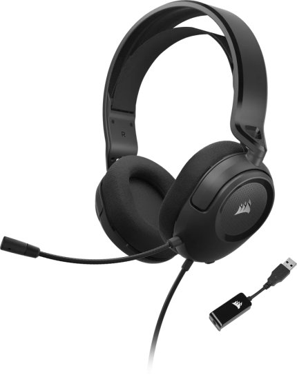מציאון ועודפים - אוזניות לגיימרים Corsair HS35 SURROUND v2 - צבע שחור