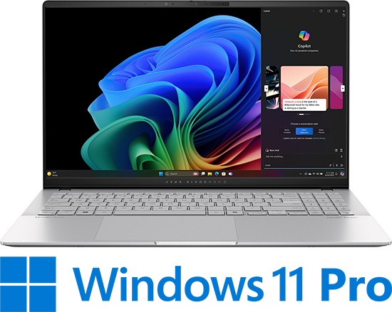 מציאון ועודפים - מחשב נייד Asus Vivobook S 15 S5507 Copilot+ PC S5507QA-MA064X - צבע Cool Silver - צבע Cool Silver