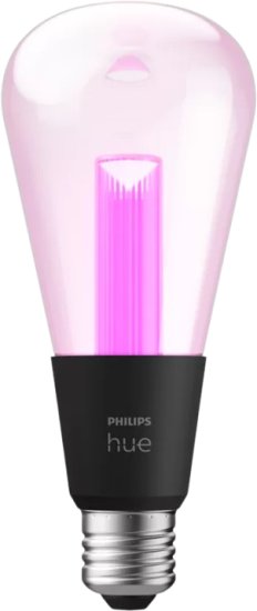נורת E27 חכמה גוון תאורה צבעוני / לבן Philips Hue Edison - גוון תאורה מתכוונן 2000K-6500K עד 500 לומן