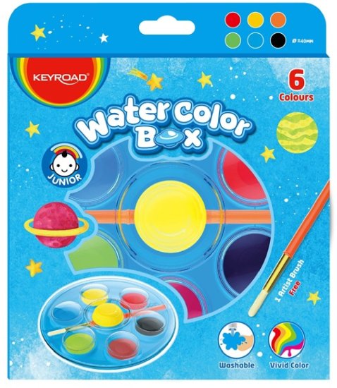 סט 6 צבעי ידיים לפעוטות Keyroad