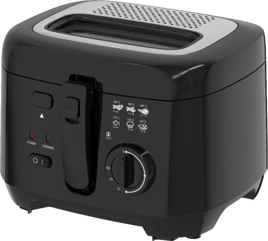 סיר טיגון חשמלי 2.5 ליטר Hemilton 1800W – צבע שחור