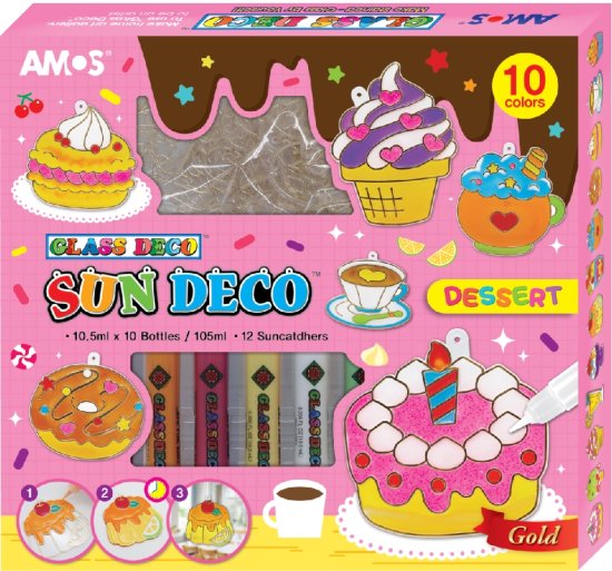 ערכת יצירה צבעי חלון ולוכדי שמש מבית AMOS - קינוחים