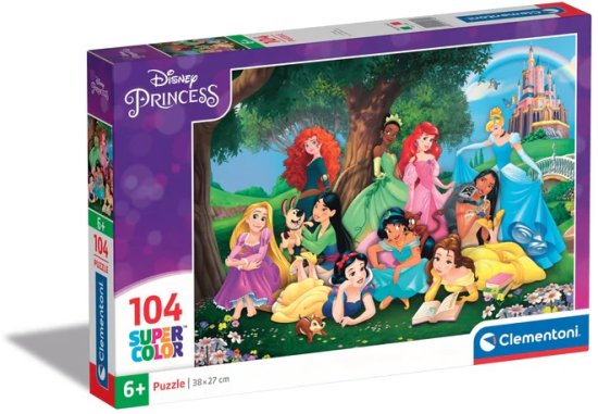 פאזל 104 חלקים מבית Clementoni - נסיכות דיסני