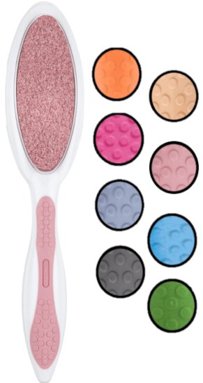 פומפיית אבן שיוף קרמית דו-צדדית להסרת עור קשה סדרת Soft Touch מבית Titania - צבע אקראי