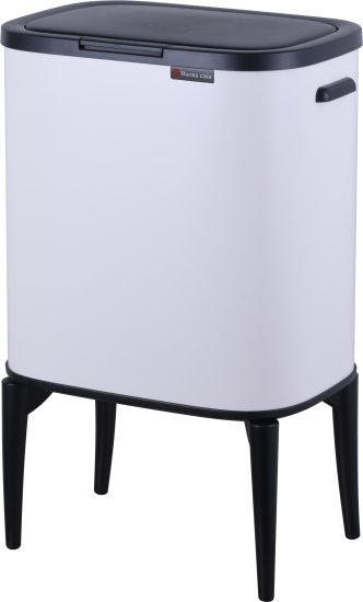 פח אשפה בנפח 33 ליטר דגם Calabria מבית Buona Casa - צבע לבן