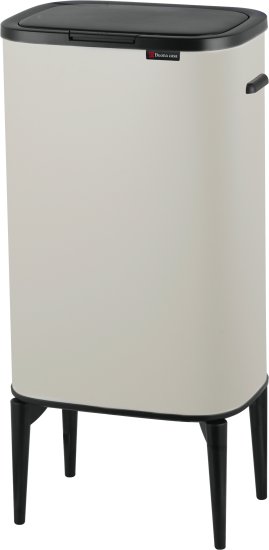 פח אשפה בנפח 53 ליטר דגם Calabria מבית Buona Casa - צבע אבן