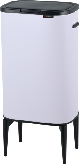 פח אשפה בנפח 53 ליטר דגם Calabria מבית Buona Casa - צבע לבן