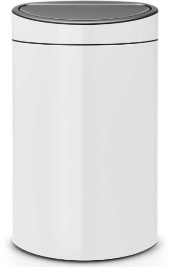 פח אשפה טאץ' אובלי 40 ליטר Brabantia - צבע לבן