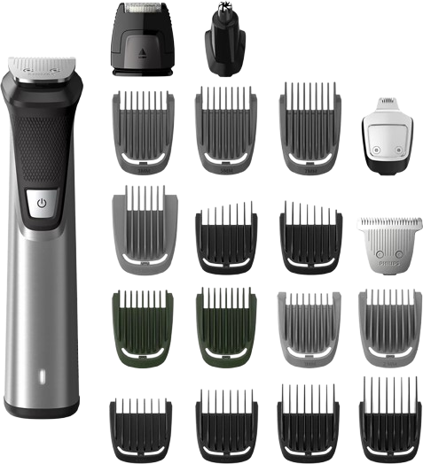 קוצץ הכל ב-1, מעצב שיער ראש + זקן פנים וגוף Philips Multigroom 7000