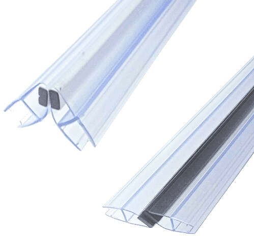 2 יחידות סף למקלחון 2.2 מטר / 8 מ''מ PVC מגנטי מבית Aquila