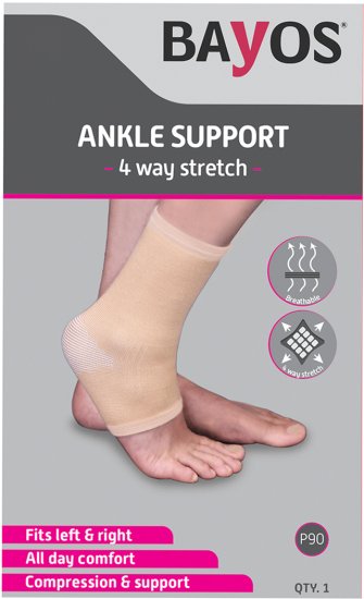 Bayos - מגן קרסול אלסטי אוורירי - מידה L