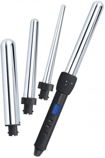 Cortex - מסלסל שיער מקצועי 4 ב-1 עם ראשים מתחלפים