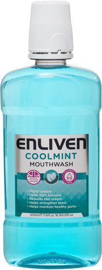 Enliven - מי פה Cool Mint - נפח 500 מ''ל